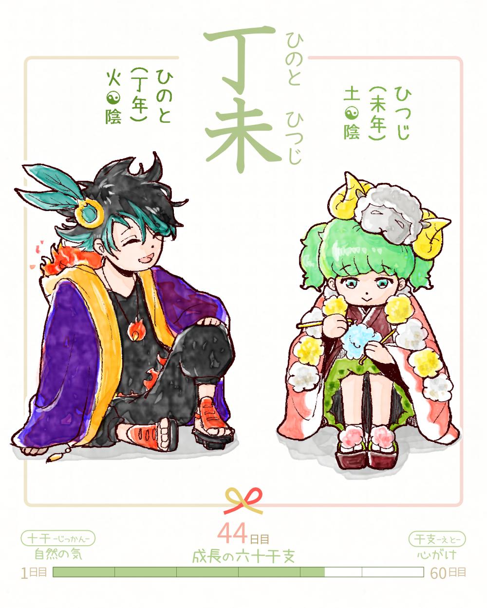 今日は #丁未 (ひのとひつじ)の日