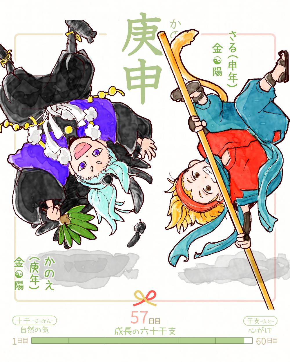 今日は #庚申 (かのえさる)の日