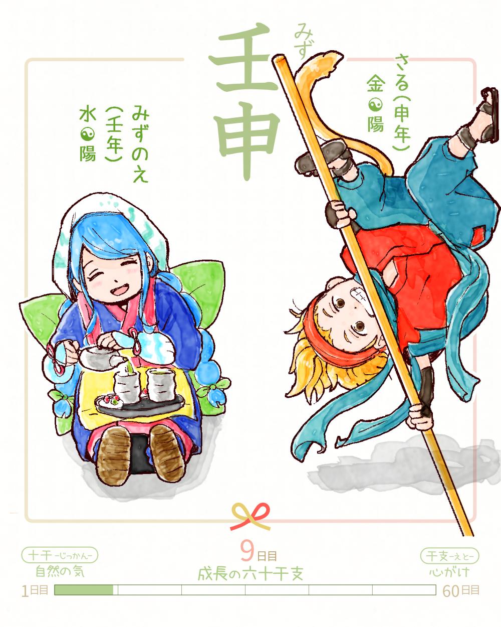 今日は #壬申 (みずのえさる)の日