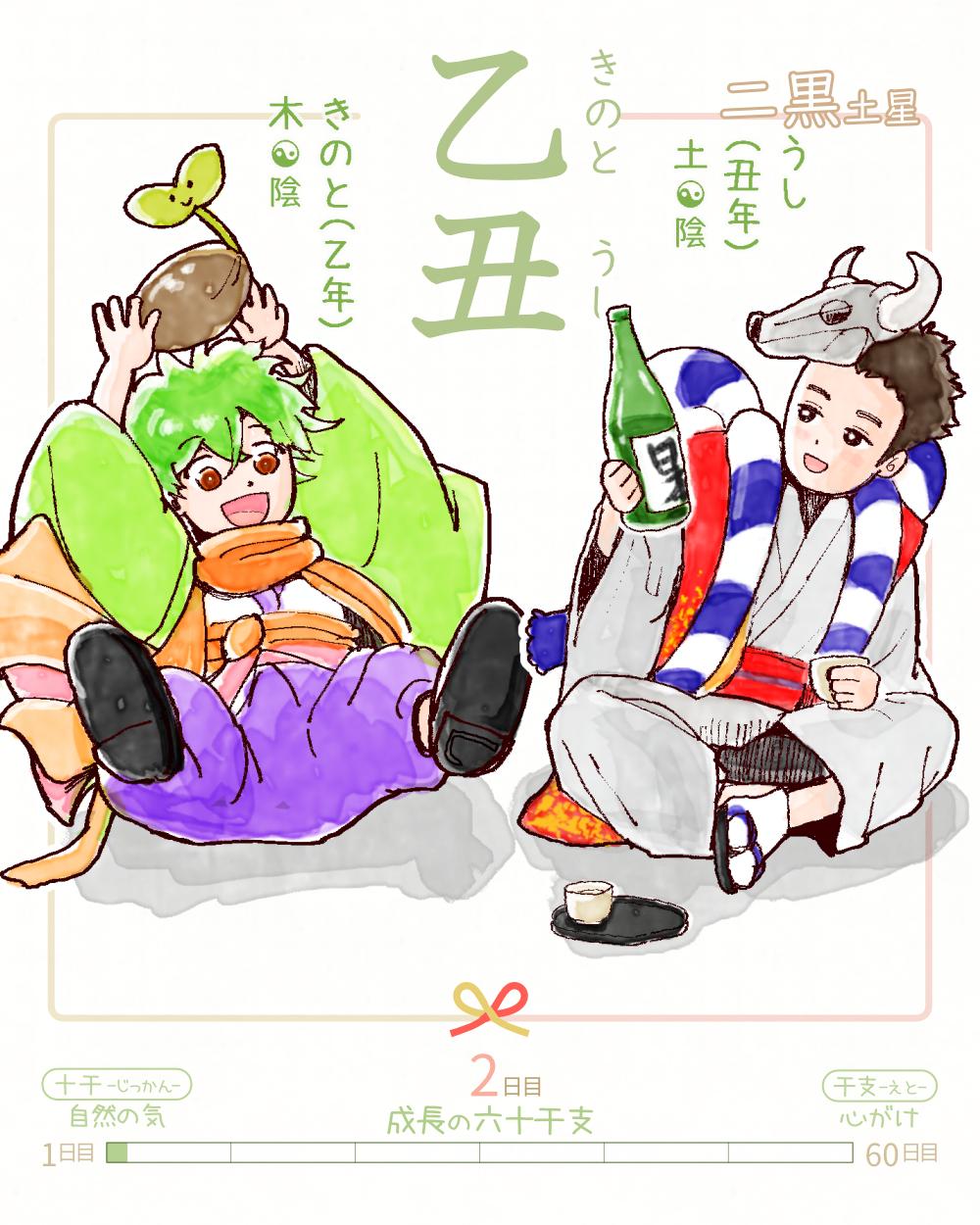 今日は #乙丑 (きのとうし)の日