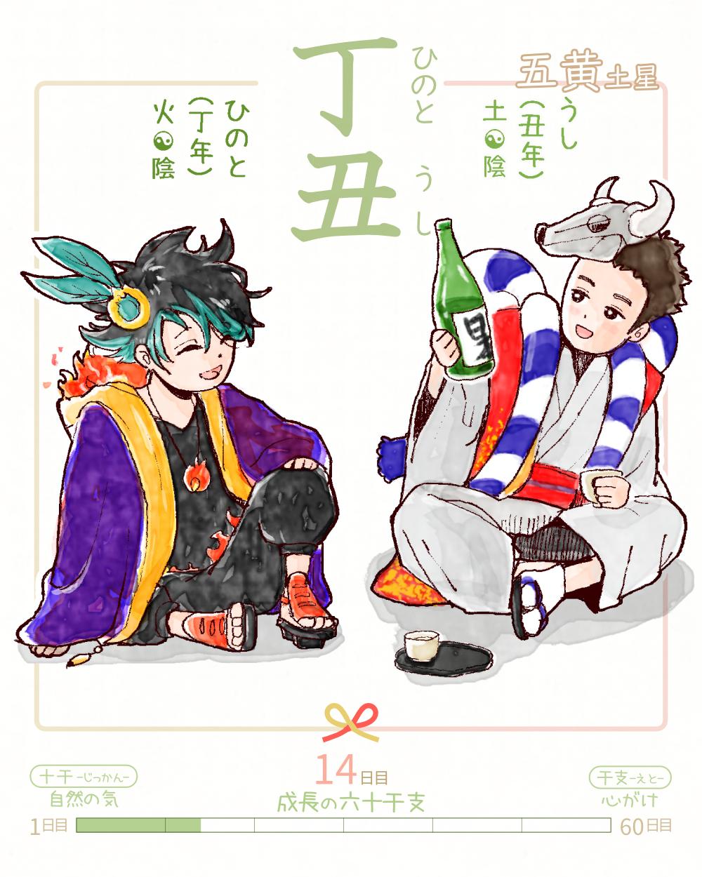 今日は #丁丑 (ひのとうし)の日