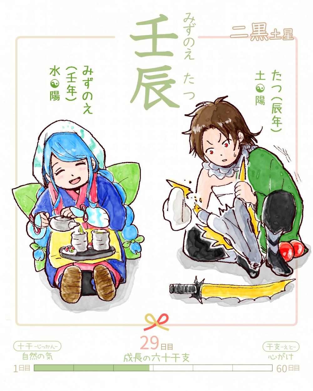 六十干支 辰年,干支  今日は #壬辰 (みずのえたつ)の日 壬 mizunoe 辰 tatsu 日本,着物 mizunoe-tatsu rokujikkansi 暦 koyomi japanese calender